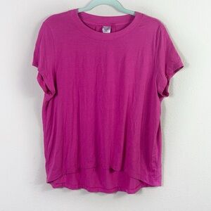 Athleta Hot Pink Short Sleeve Relaxed Fit Workout Top size XXS